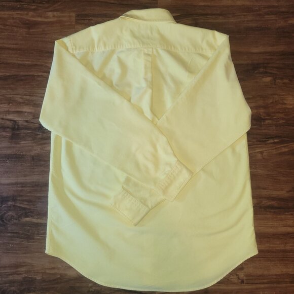 Ralph Lauren Shirt Boys Size 20 Yellow LS Button-Down 100% Cotton - Picture 6 of 16